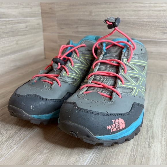 The North Face Hedgehog Hiker WP Shoe - Kids 6 Teal Pink - Picture 11 of 11